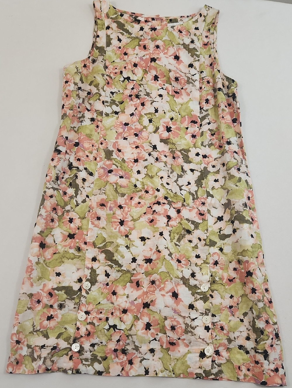 J. Jill Floral Linen Sleeveless Dress. Size S - Picture 5 of 11